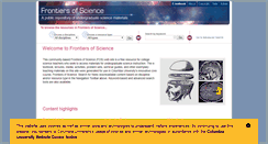 Desktop Screenshot of frontiersofsci.org